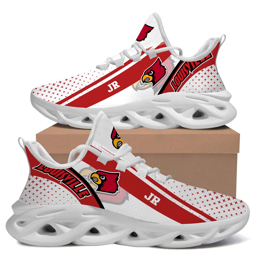 Louisville Cardinals DTMS1510067 Max Soul Sneaker Running Sport Shoes