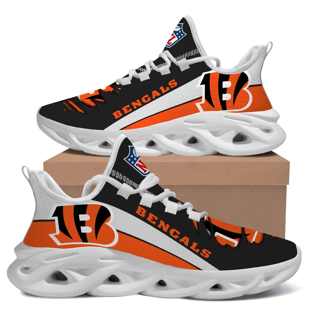 NFL Cincinnati Bengals XXBTH-SMS0207 Max Soul Sneaker Running Sport Shoes