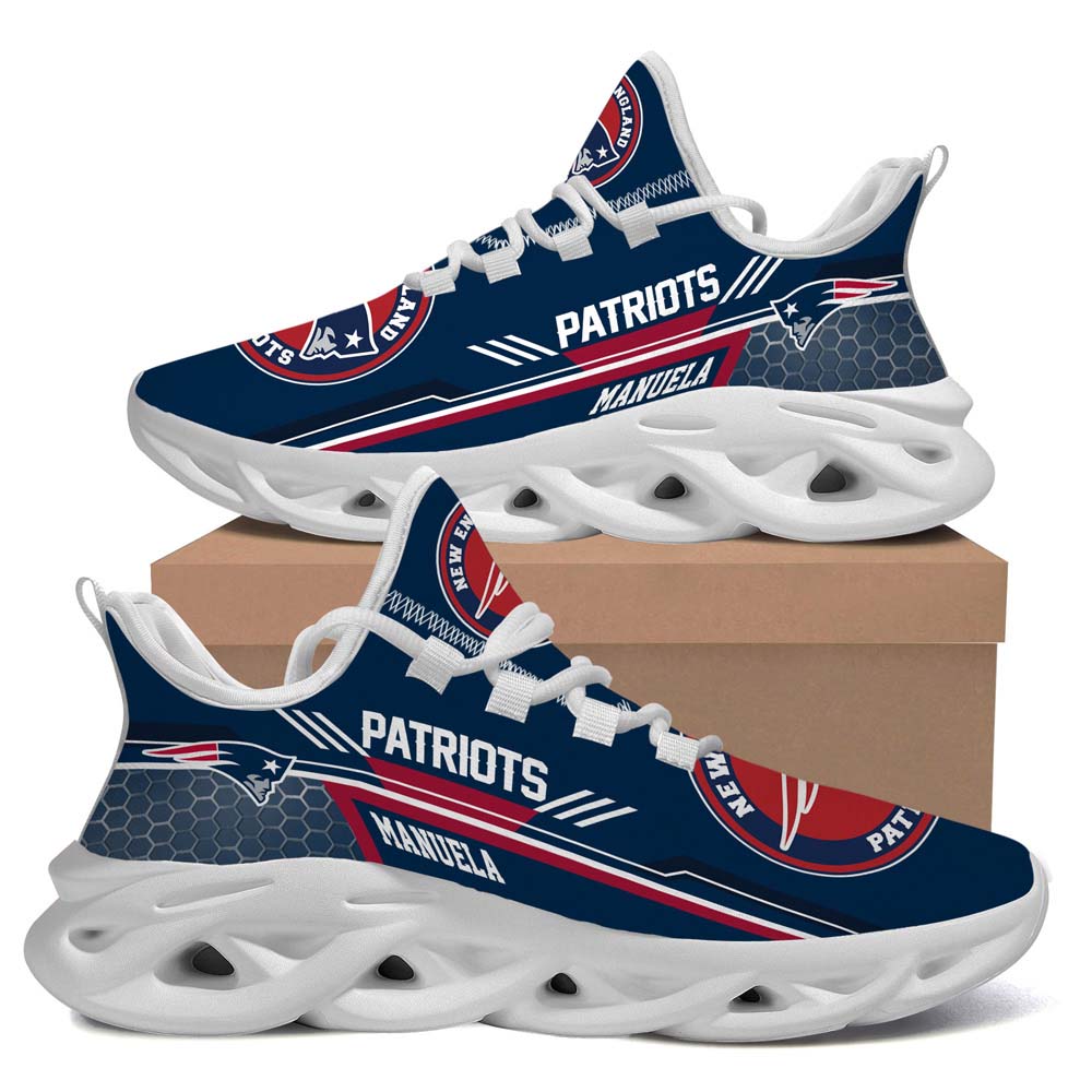New England Patriots Custom Personalized 2 Max Soul Sneaker Running Sport Shoes