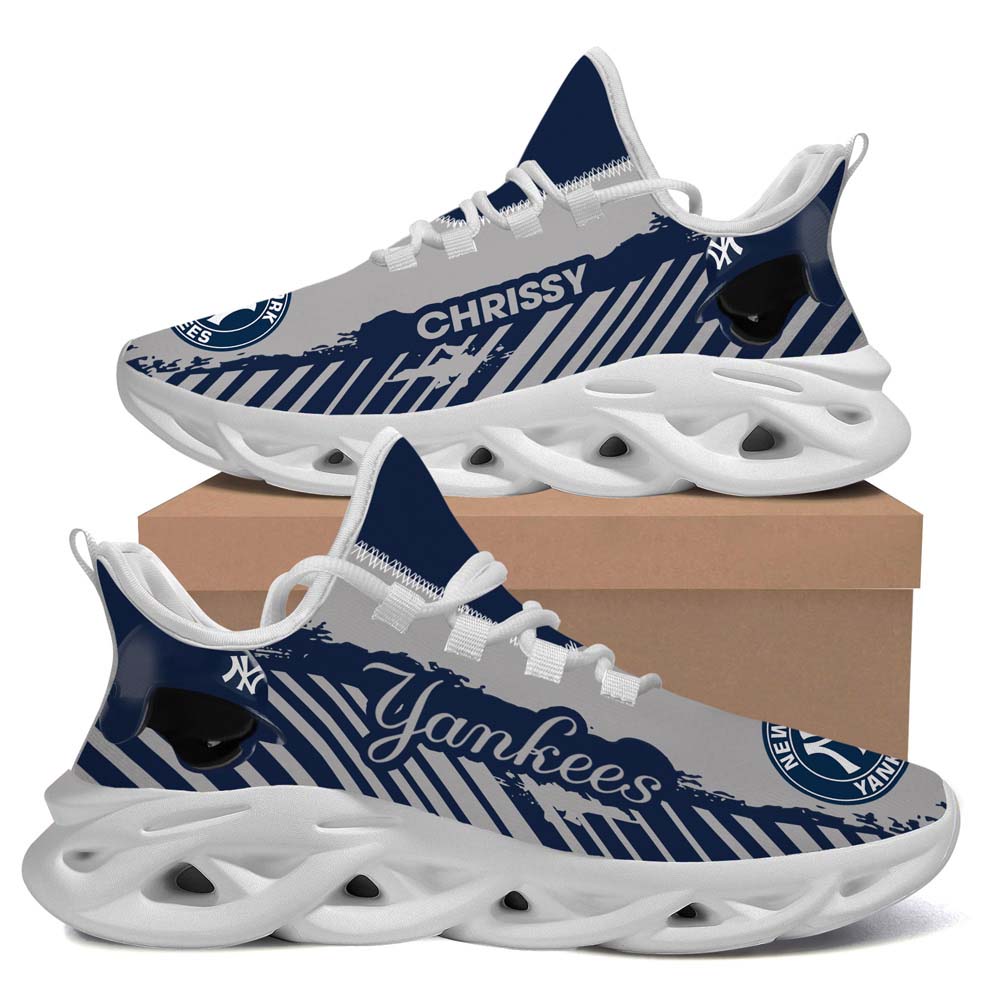 New York Yankees New Trending D Printed Clunky For Sport Lover Max Soul Sneaker Running Sport Shoes