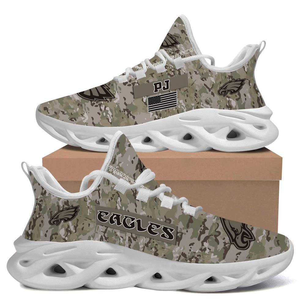 Philadelphia Eagles US Army Military Rank Design Max Soul Sneaker Running Sport Shoes