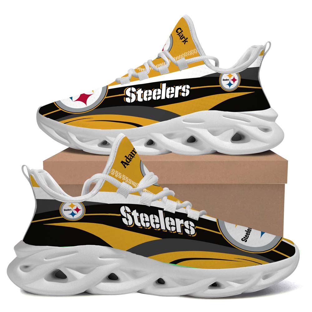 Pittsburgh Steelers Luxury Custom name 02 M3BTH0908 Max Soul Sneaker Running Sport Shoes