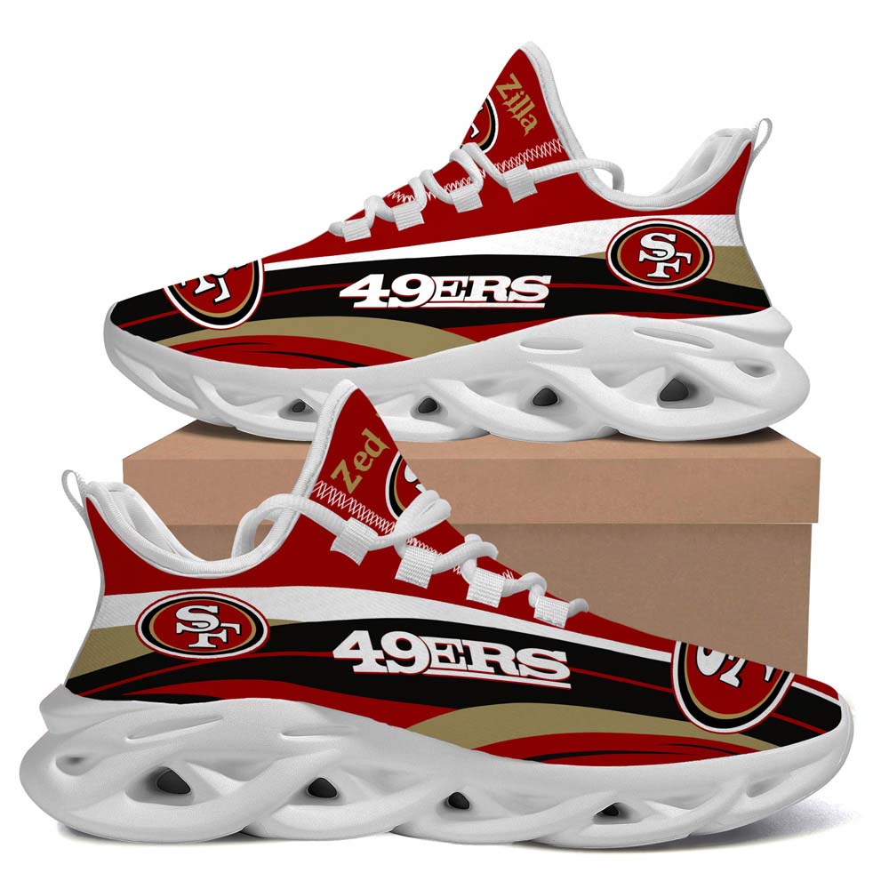 San Francisco 49ers AmericanFootball Team Helmet Custom Name For Fans Max Soul Sneaker Running Sport Shoes