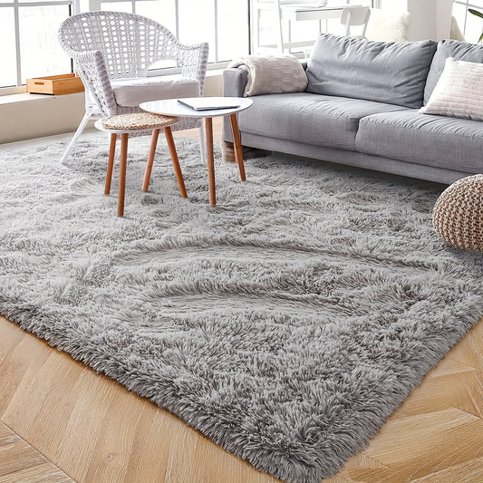 1pc Soft Plush Shaggy Area Rugs, Luxury Fluffy Floor Carpet For Bedroom Living Room, Bedside Rugs, Non-Slip Dry Clean Carpet, Non Shedding Mats For Nursery Gaming Room, Home Decorative Rug, Home Decor, Room Decor