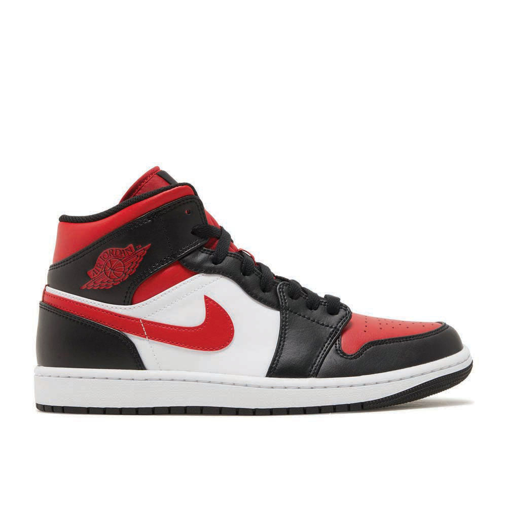 Air Jordan 1 Mid ‘Bred Toe’ 554724-079 Signature Shoe