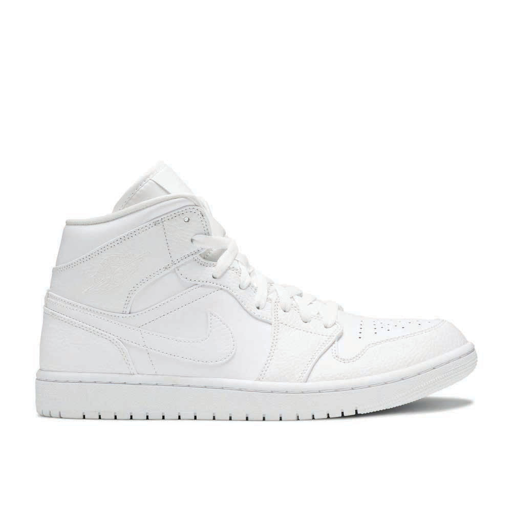 Air Jordan 1 Mid ‘Triple White’ 554724-130 Classic Sneakers
