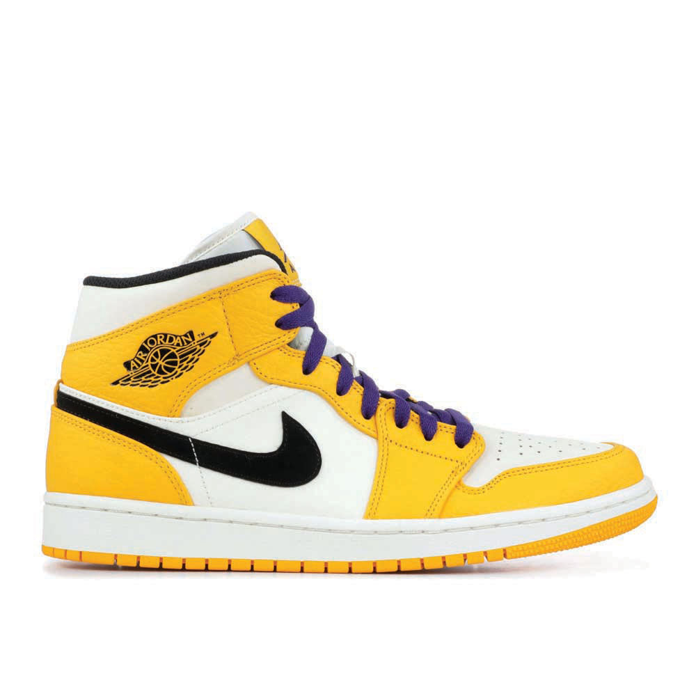 Air Jordan 1 Mid ‘Lakers’ 852542-700 Iconic Trainers
